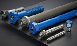 The Maxbolt™ Load Indicating Fasteners indicate the percentage of minimum yield on a 0-to-100 scale, using either a built-in meter (Maxbolt) or quick-connect meters or wireless sensors. The Maxbolt™ Load Indicating Fasteners indicate the percentage of minimum yield on a 0-to-100 scale, using either a built-in meter (Maxbolt) or quick-connect meters or wireless sensors.