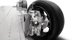 The REEcorner integrates critical vehicle components (steering, braking, suspension, powertrain and control) into the area between the chassis and the wheel to deliver significant functional and economic advantages.