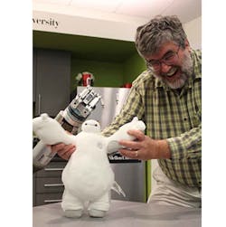 Chris Atkeson, a roboticist at Carnegie Mellon, is working on the soft robotics technology that inspired Disney's popular Baymax character. Chris Atkeson, a roboticist at Carnegie Mellon, is working on the soft robotics technology that inspired Disney's popular Baymax character.
