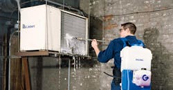 The CoilProCC-200 coil cleaning system uses a tablet system. The CoilProCC-200 coil cleaning system uses a tablet system.