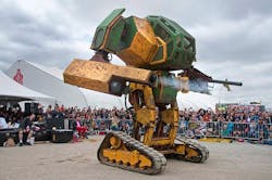 MegaBots' Mk II looks to defend America's honor against Japan soon. MegaBots' Mk II looks to defend America's honor against Japan soon.