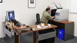 The non-toxic Rizium One material 'breaks the chains of the 3D printing lab,' making the industrial printer safe for the office. The non-toxic Rizium One material 'breaks the chains of the 3D printing lab,' making the industrial printer safe for the office.