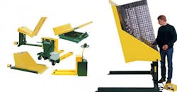 Container Tilters keep workers from having to reach too far into containers. Container Tilters keep workers from having to reach too far into containers.