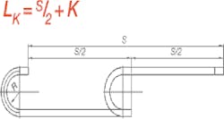 Equation to properly calculate the length of an Energy Chain cable carrier. Equation to properly calculate the length of an Energy Chain cable carrier.