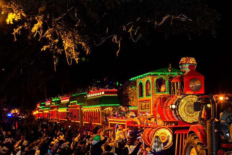 Since Kern Studios started in 1932, the floats have evolved from single-deck floats to nine-section trains.