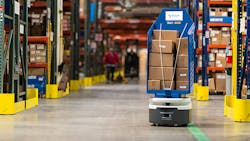 Figure 3: Fetch Robotics&rsquo; Virtual Conveyor targets warehouse applications such as DHL&rsquo;s distribution center.