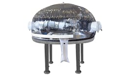 Figure 2: The most efficient method of ensuring high-quality inert gas coverage is to use flexible enclosures. They are available in sizes approaching 30m3 with residual oxygen content as low as 10 ppm. Figure 2: The most efficient method of ensuring high-quality inert gas coverage is to use flexible enclosures. They are available in sizes approaching 30m3 with residual oxygen content as low as 10 ppm.