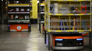 Kiva Robots at Amazon Warehouse