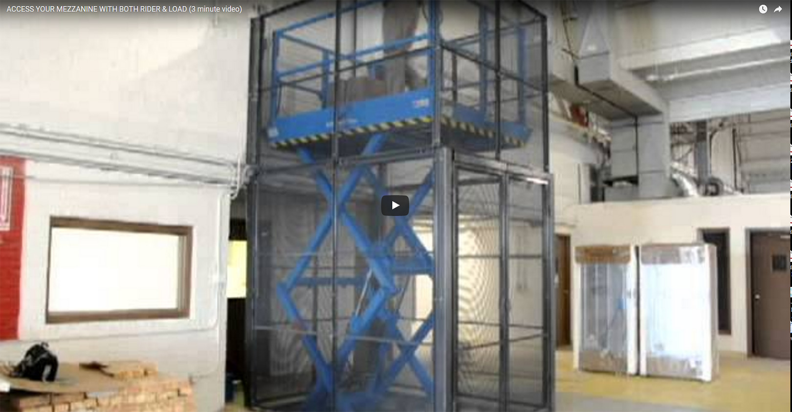 Advance Lifts Access Your Mezzanine with Both Rider and Load