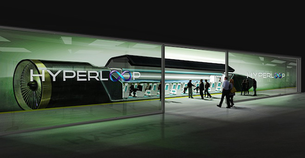 Hyperloop one shuttle