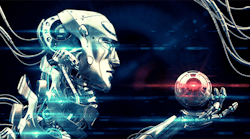 Wired robot in Hamlet pose Wired robot in Hamlet pose