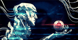 Wired robot in Hamlet pose Wired robot in Hamlet pose