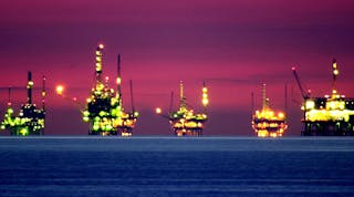 Newequipment 2596 Oil Rigs Sunset Getty