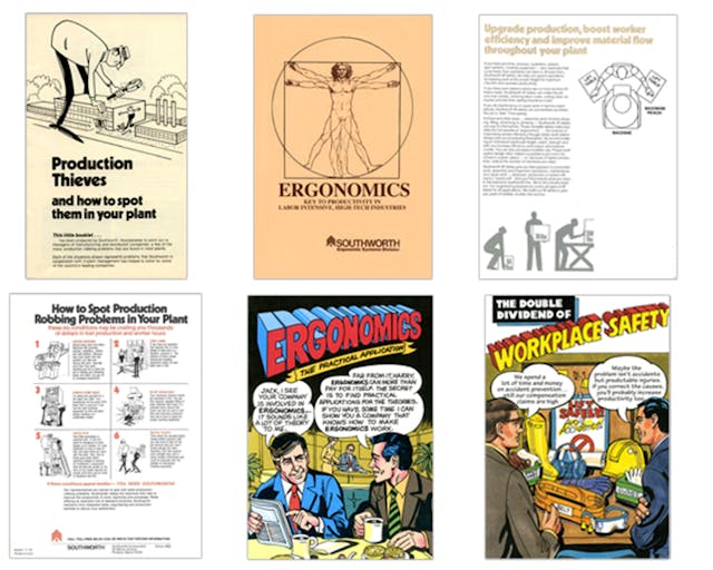 Southworth has been publishing ergonomics brochures for around four decades.