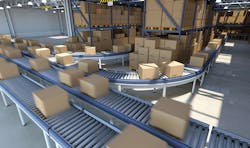 Conveyor Moving Boxes