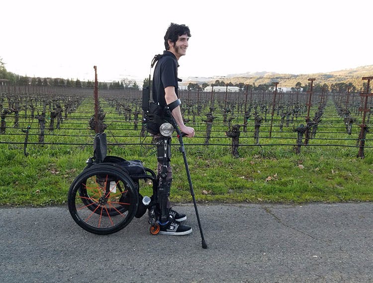 Paralyzed from the waist down13 years ago, Steve Sanchez, the chief test pilot for suitX, uses the Phoenix medical exoskeleton to burst out of his wheelchair &ldquo;bubble.&rdquo;