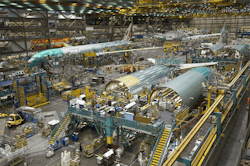Boeing factory floor Boeing factory floor