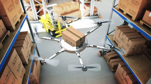 Newequipment 4643 Drone Forklift Warehouse 1