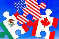 US, Canada,Mexico flag pieces US, Canada,Mexico flag pieces