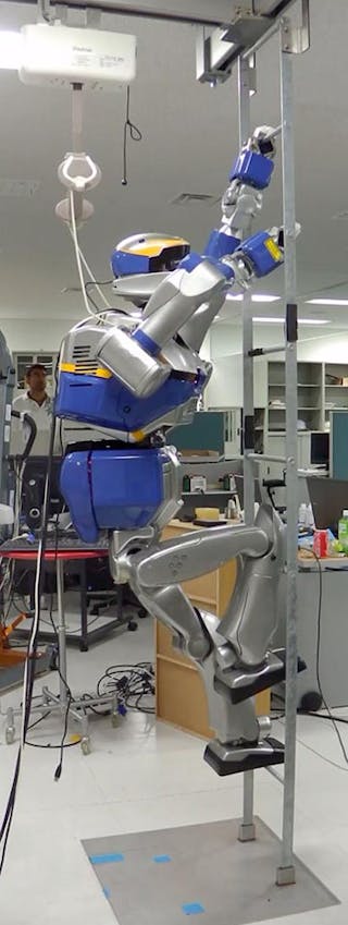 Shown is the planning and control of multi-contact movements by humanoid robots.