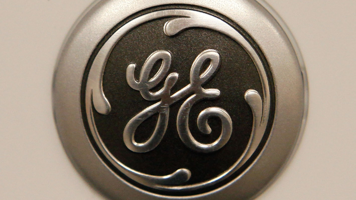 The General Electric logo.