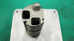 This core was 3D printed from steel at Star Rapid using a Renishaw AM 250 printer. This core was 3D printed from steel at Star Rapid using a Renishaw AM 250 printer.