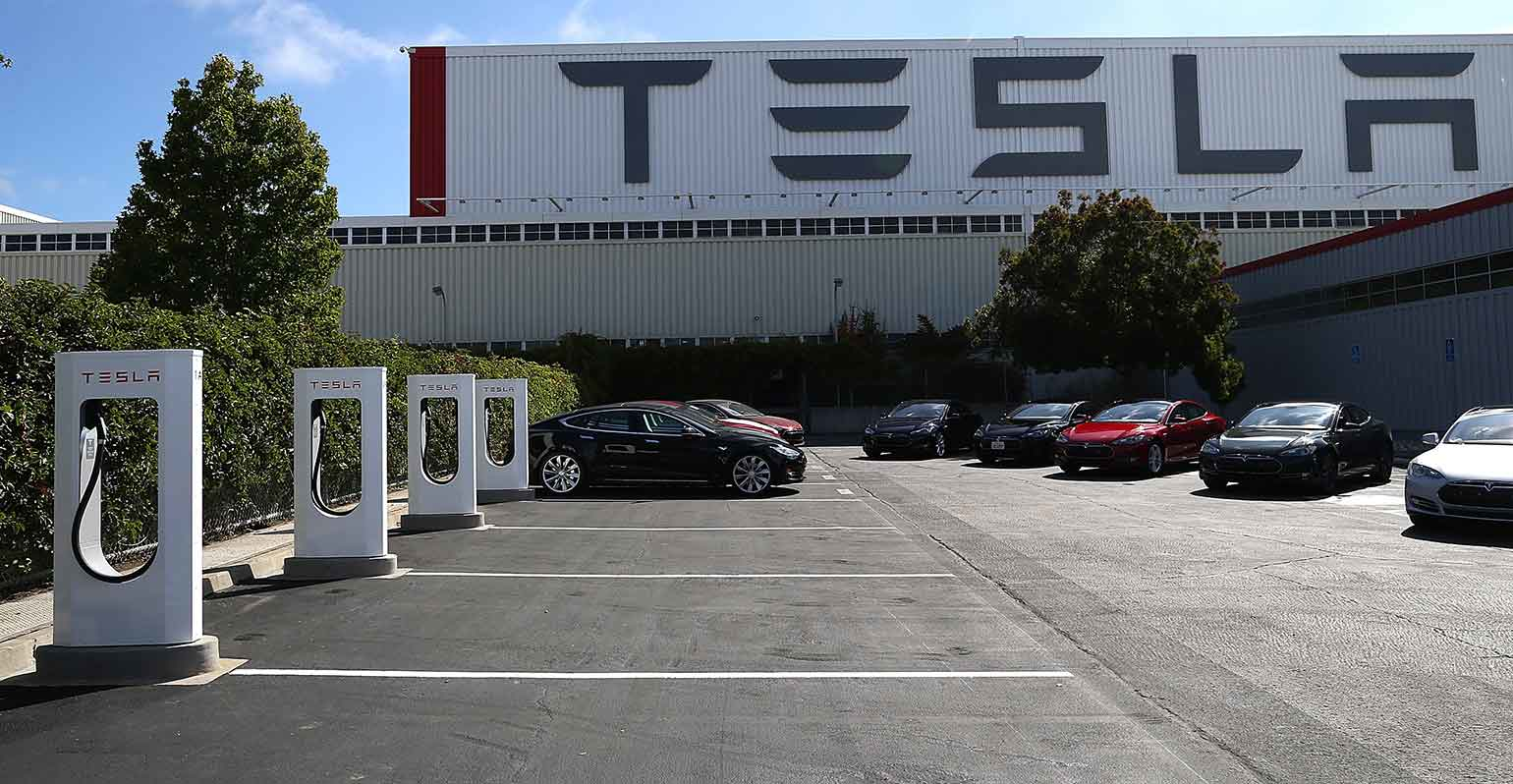 Tesla factory, outside view