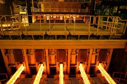 Saarstahl 5-strand caster Saarstahl 5-strand caster