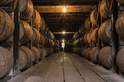 bourbon aging warehouse