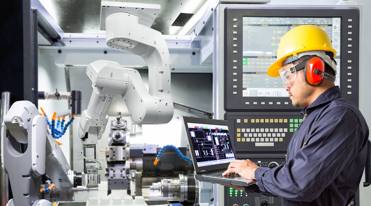 Newequipment 7510 Robot Cnc Worker Hardhat 1