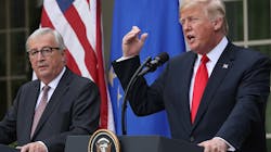 Donald Trump and European Commission President Jean-Claude Juncker Donald Trump and European Commission President Jean-Claude Juncker