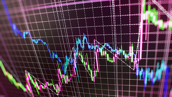 Graph displayed on a computer screen