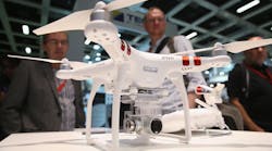 Newequipment 80 Innovations White Drone At Convention Newequipment 80 Innovations White Drone At Convention