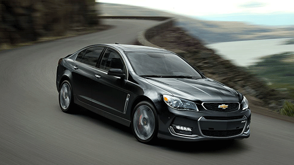 2016 Chevy SS driving on windy road