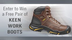 Keen boot with enter to win call to action Keen boot with enter to win call to action