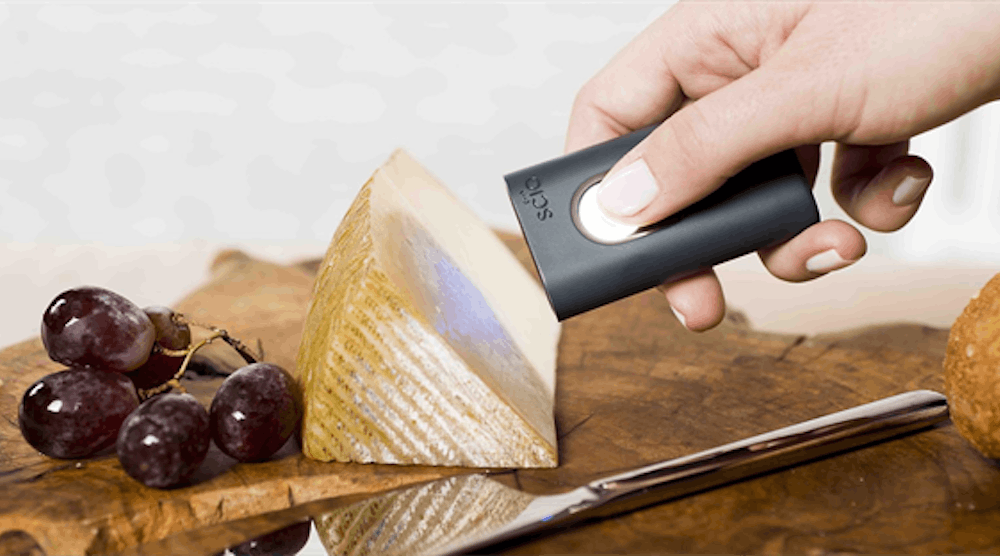 scanning-cheese-on-cutting-board
