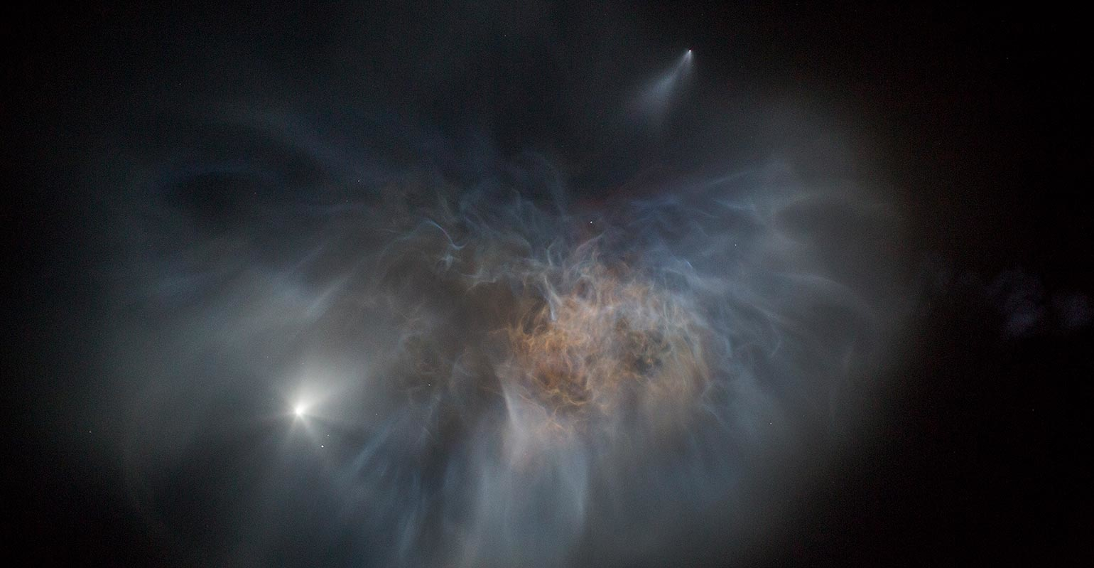 SpaceX Falcon 9 rocket separates from space craft