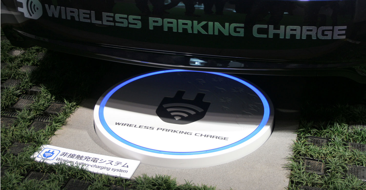 Parked electric vehicle