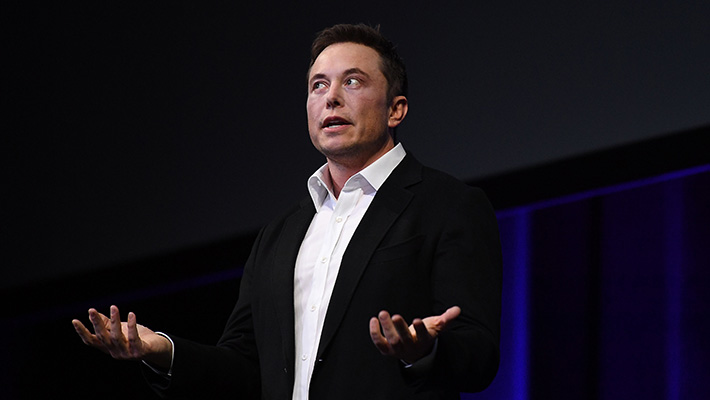 Tesla Motors CEO Elon Musk speaks at an event in Australia in September 2017.