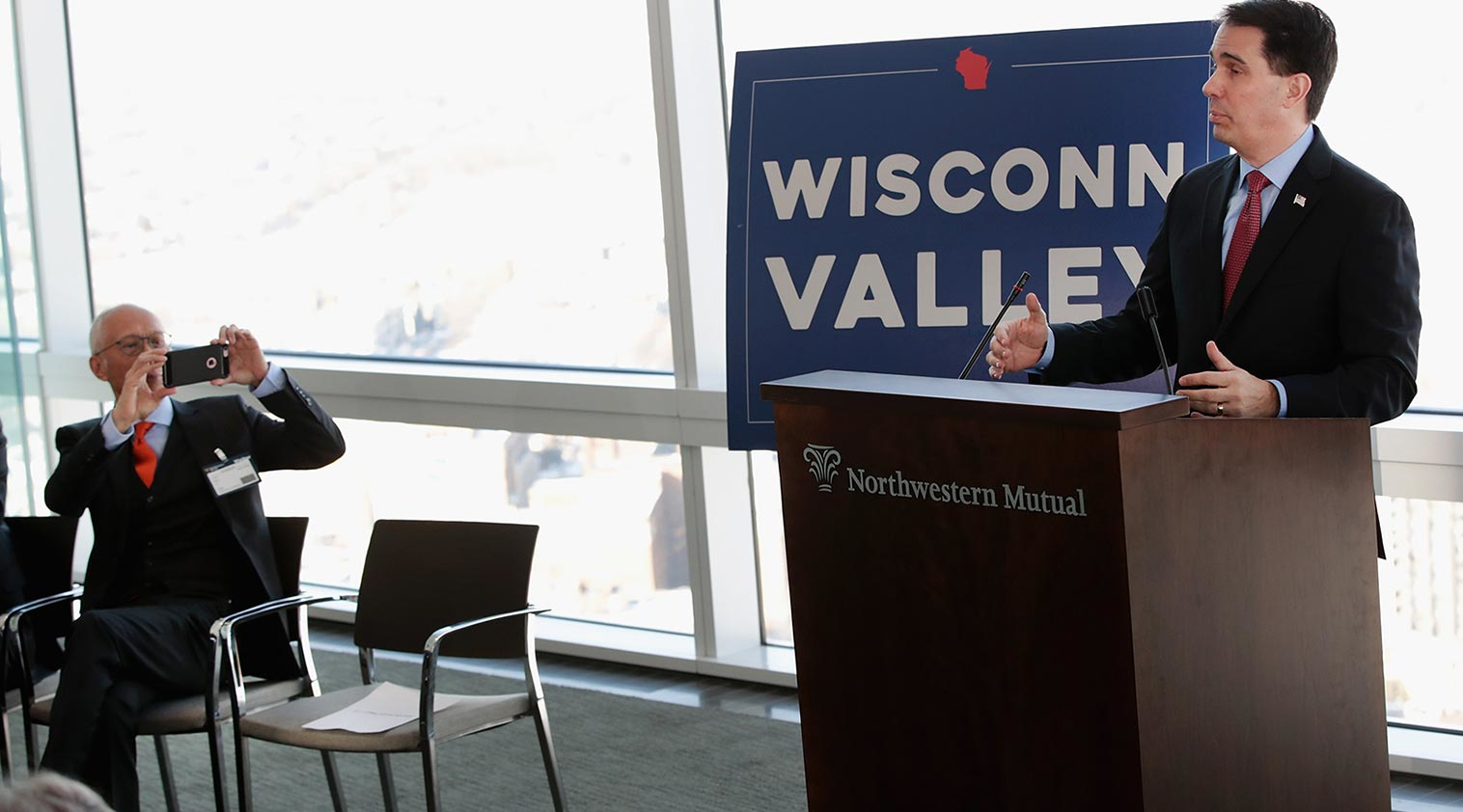 Wisconsin Governor Scott Walker at Foxconn announcement
