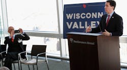 Wisconsin Governor Scott Walker at Foxconn announcement Wisconsin Governor Scott Walker at Foxconn announcement