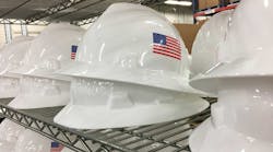 Hard hat manufactured by MSA Hard hat manufactured by MSA