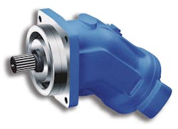 Two Bosch Rexroth bent-axis motors move the 41,400 square foot Mars Antenna through azimuth and elevation axes with a precision of a 0.5-inch. Two Bosch Rexroth bent-axis motors move the 41,400 square foot Mars Antenna through azimuth and elevation axes with a precision of a 0.5-inch.