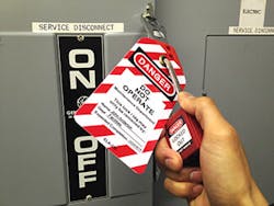 Lock-out Tag-out signs