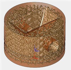 piston head lattice CAD model piston head lattice CAD model