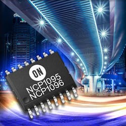 The NCP1095 and NCP1096 integrated controllers target PoE applications. The NCP1095 and NCP1096 integrated controllers target PoE applications.