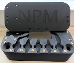 The electronics housing for the Neurophotometrics system takes just under 11 hours to print. The electronics housing for the Neurophotometrics system takes just under 11 hours to print.