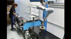 UR robot at work UR robot at work