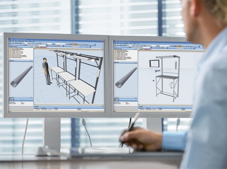 Bosch Rexroth&rsquo;s MTpro design software aids in the planning and design of Aluminum Framing projects.