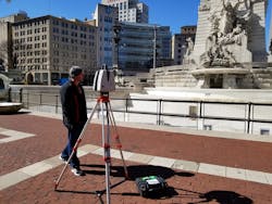 Exact Metrology personnel using a Leica scanner Exact Metrology personnel using a Leica scanner
